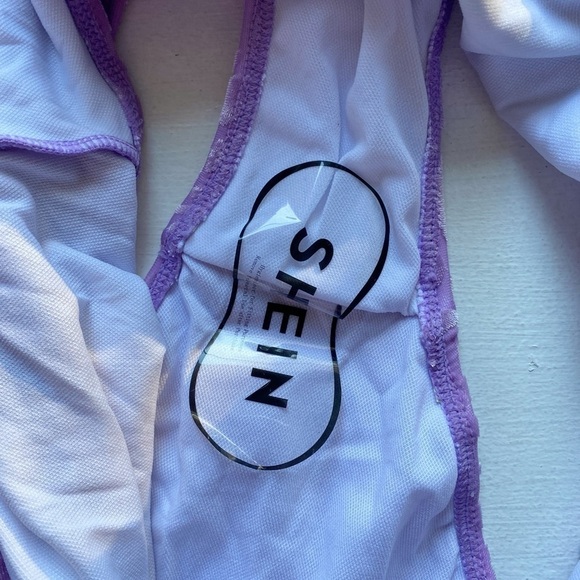 Shein Plus Size Burnout Velvet Leopard Print High Waist Bikini Set - Picture 5 of 10